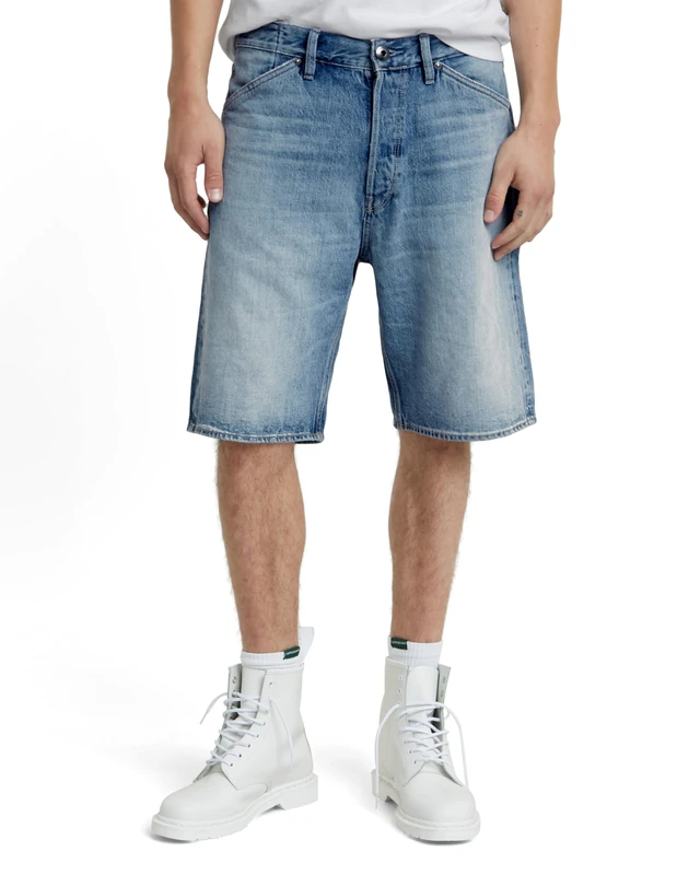 G-Star Men's Denim Loose Shorts, Blue (sun faded blue donau D24443-D436-G347), 34