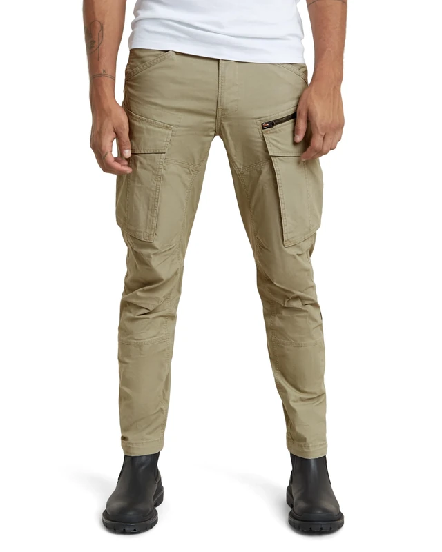 G-Star Men's Rovic Zip 3D Regular Tapered Pants, Green (ensis green D02190-D387-6057), 32W / 30L