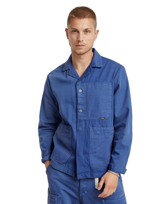 G-Star Men's Marseille Blazer 2.0, Blue (faded blue papillon gd D24605-D551-G336), S