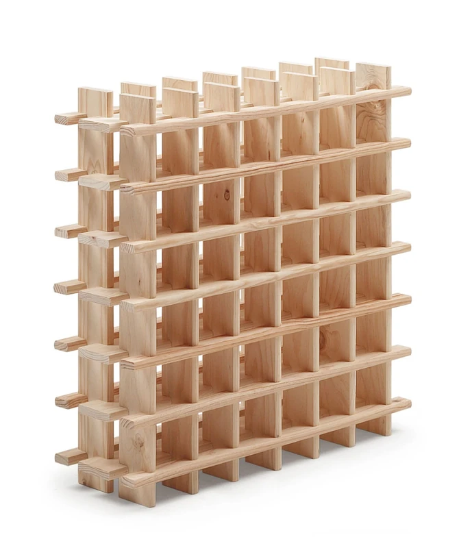 ASTIGARRAGA KIT LINE Rioja Modular Wine Rack for 36 Bottles, Solid Pine Wood - 75 x 75 x 22 cm