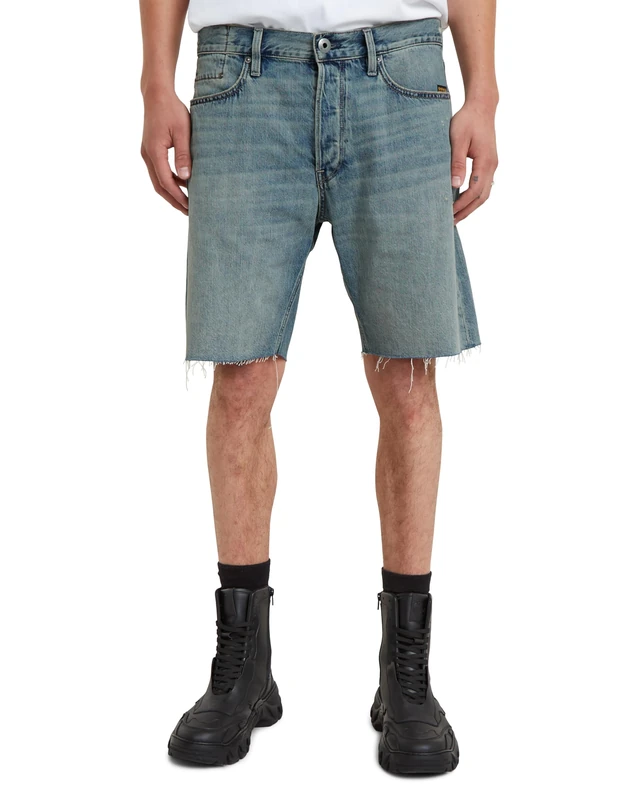 G-Star Men's Dakota Shorts Clean Edge, Blue (antique faded ripped laguna D24411-D536-G355), 36