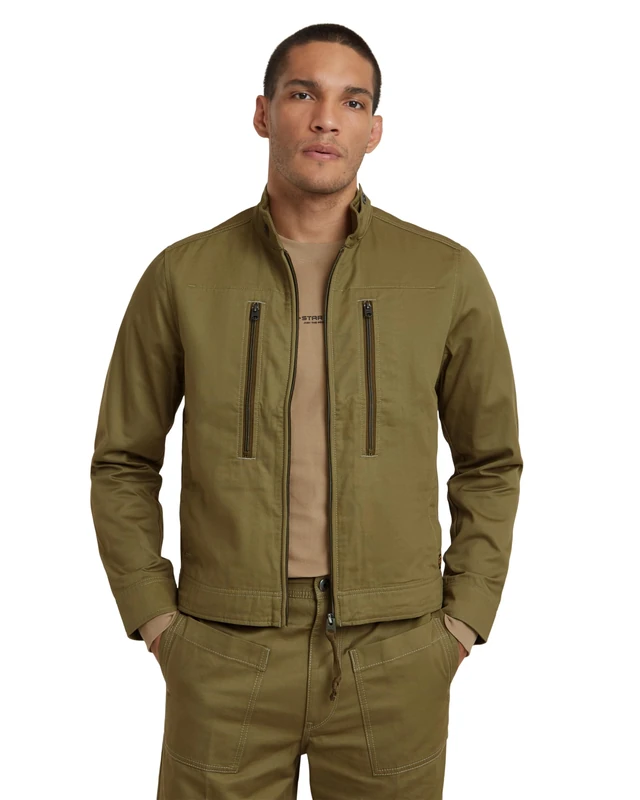 G-Star Men's Lightweight Deck Jacket, Green (smoke olive D24288-C962-B212), S