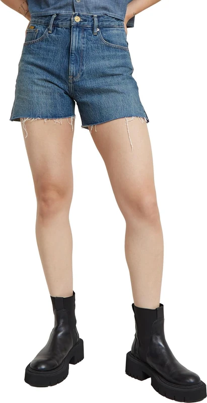 G-Star Women's High Shorts Split , Blue (antique faded spear blue D24383-D499-G312), 26