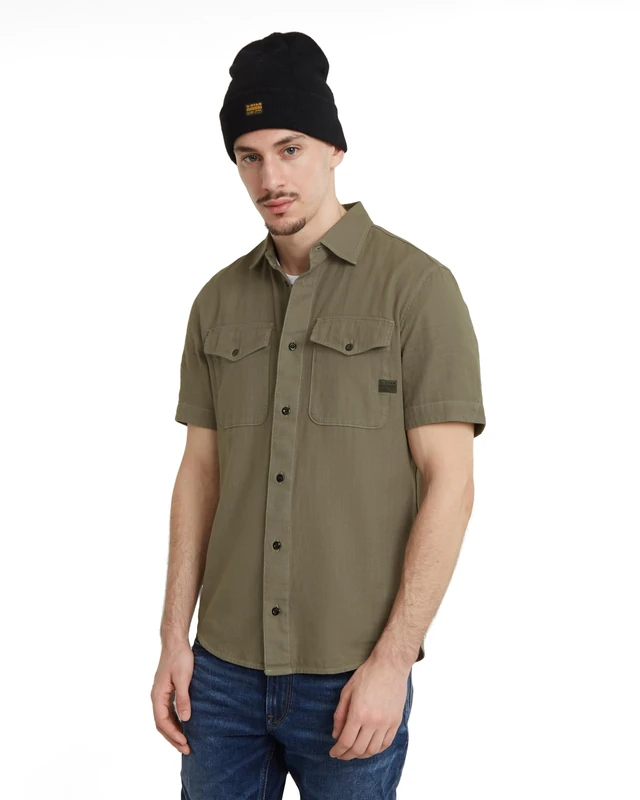 G-Star Men's Marine Slim Shirt , Green (shamrock gd D19751-D454-B681), S
