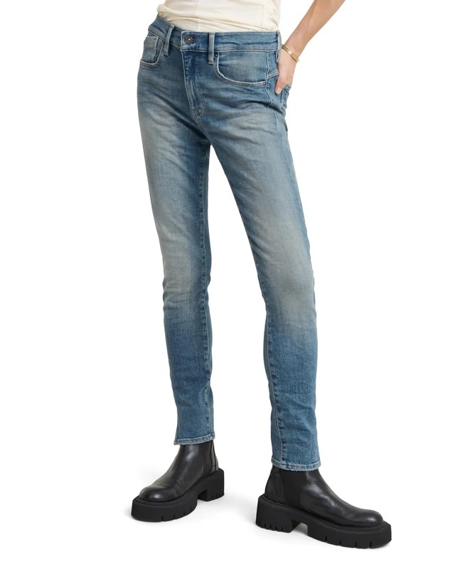 G-Star Women's Lhana Skinny Split Jeans, Blue (sun faded biscay blue D24356-D440-G345), 30W / 30L
