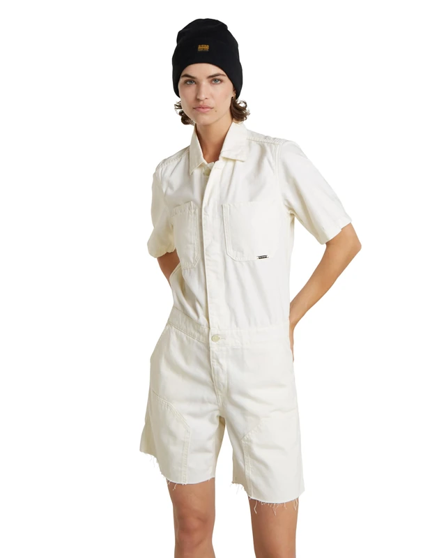 G-Star Women's Painter Short Overall , Grey (lt chalk gd D24394-D551-G377), M