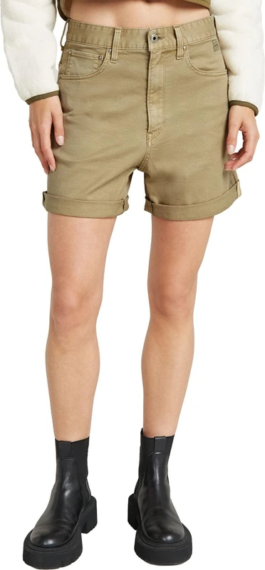 G-Star Women's Loose 5 Pocket Shorts, Green (lt moss gd D24612-C106-C986), 24