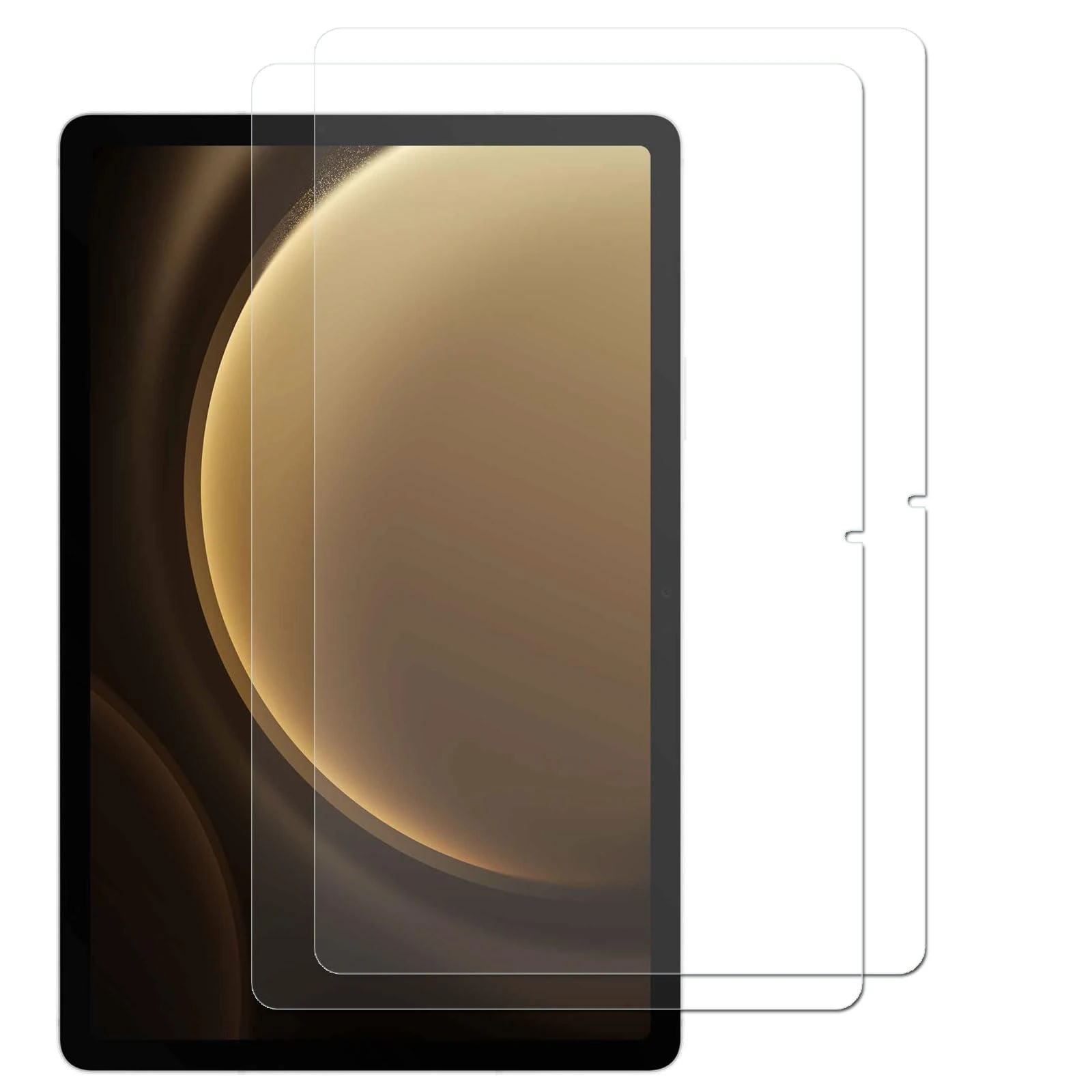 TECHGEAR 2 Pack Clear Screen Protectors for Samsung Galaxy Tab S10 Lite (SM-X400/X406), Tab S10 FE (SM-X520/X525/X526) & Tab S9 FE (SM-X510/X516) – LCD Guard Covers, Scratch Resistant, Touch Sensitive