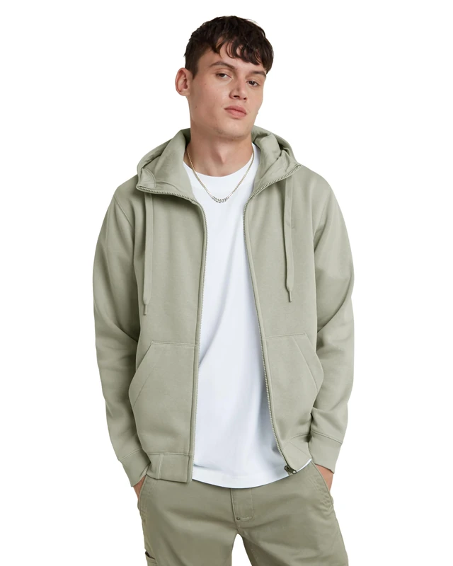 G-Star Men's Premium Core Zip Thru Hoodie, Grey (wrought iron D16122-C235-G284), L