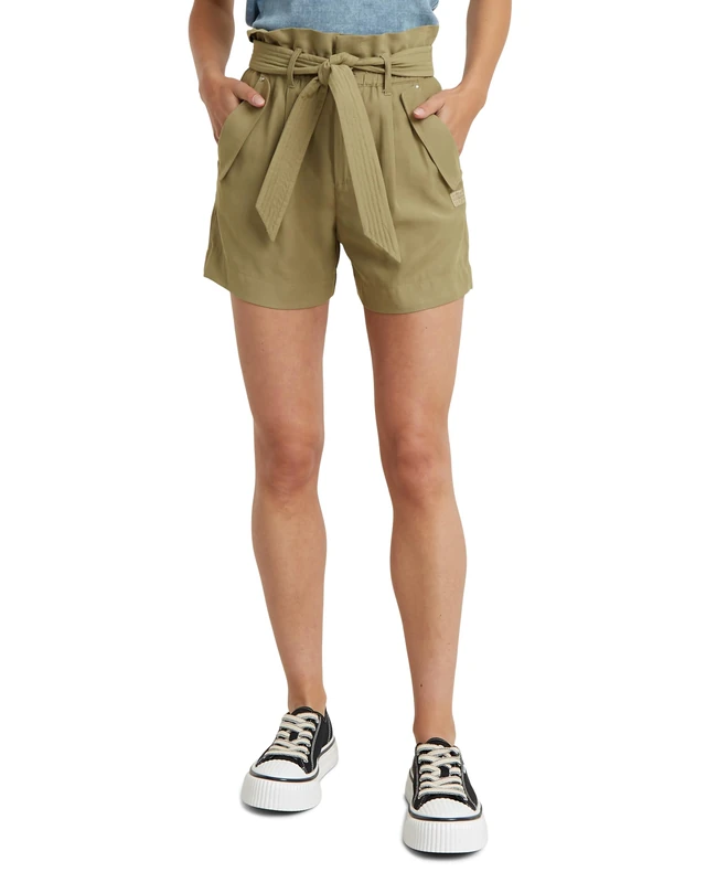 G-Star Women's Paperbag Shorts, Brown (coriander D24610-D522-G290), 33