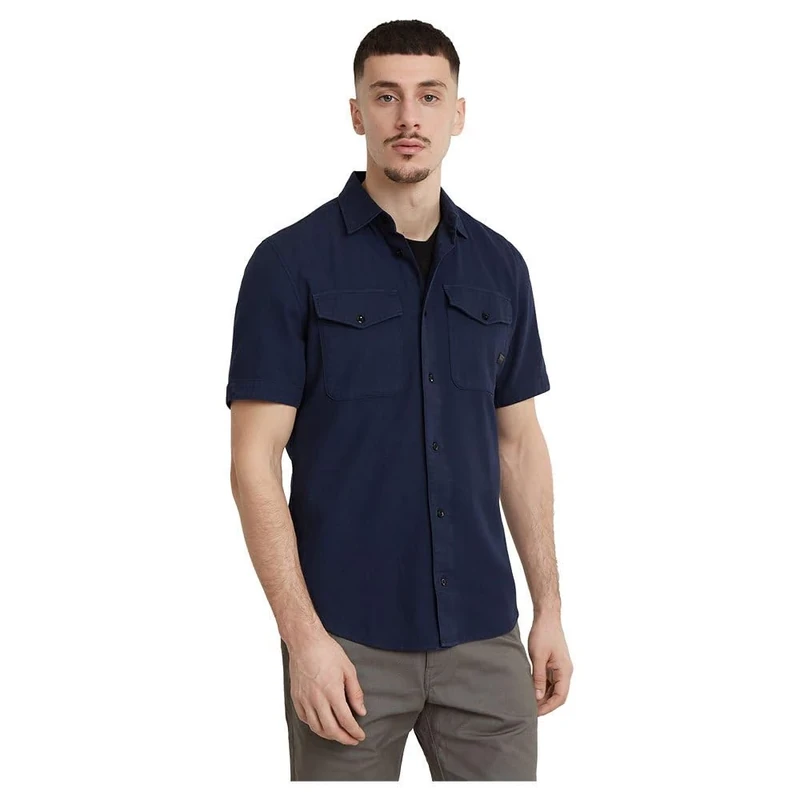 G-Star Men's Marine Slim Shirt , Blue (sartho blue gd D19751-D454-B597), XXL