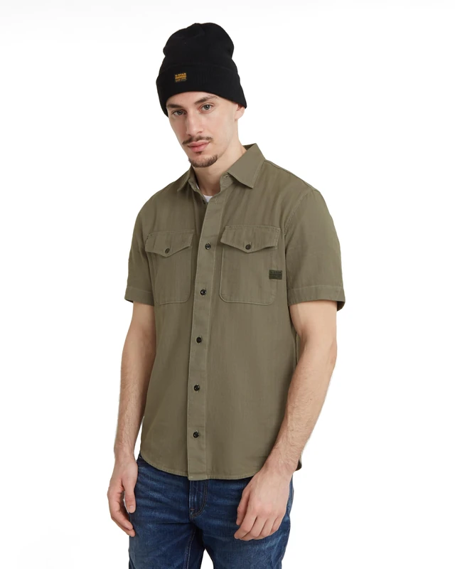 G-Star Men's Marine Slim Shirt , Green (shamrock gd D19751-D454-B681), XL