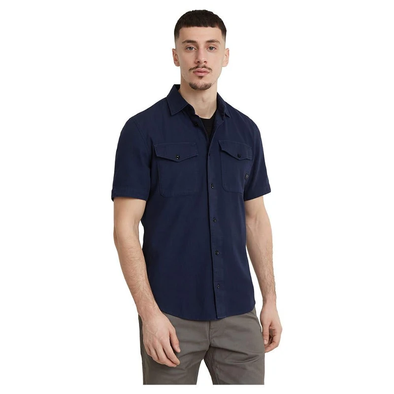 G-Star Men's Marine Slim Shirt , Blue (sartho blue gd D19751-D454-B597), L