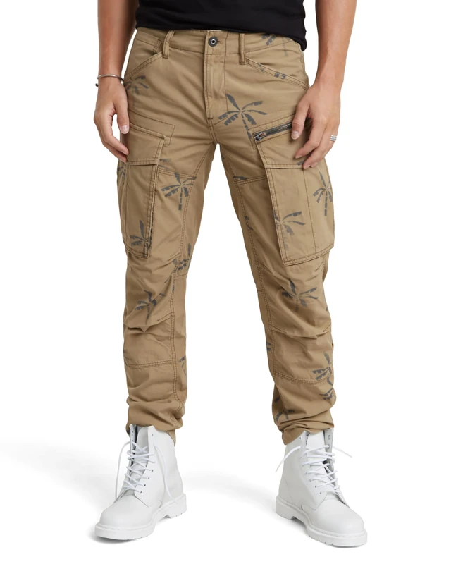 G-Star Men's Rovic Zip 3D Regular Tapered Pants, Multicolor (safari banana tree D02190-D386-G629), 40W / 32L - Image 1