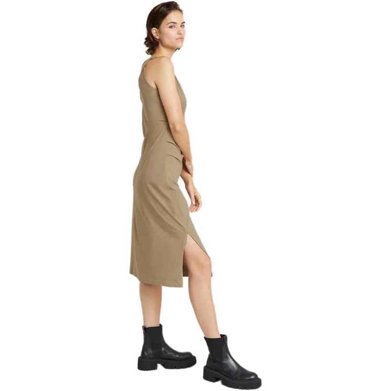 G-Star Women's Spaghetti Strap Slit Dress , Brown (coriander D24573-B771-G290), M