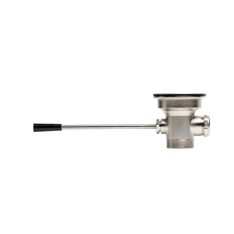STEADYKLEEN - 3.5-inch Sink Drain Waste Drain Valve with Lever Handle, Fits Commercial Sink Style Drains, Controls Sink Drain Stopper, Must-Have Sink Repair Kit - Reducer not Included