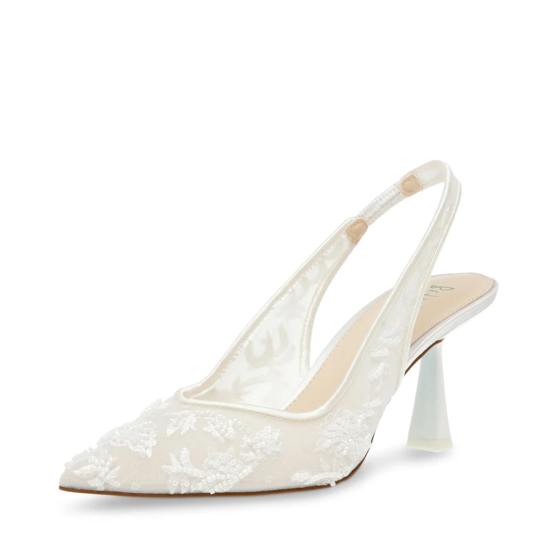 Betsey Johnson Women's Nikki Pump, Ivory, 5.5 UK