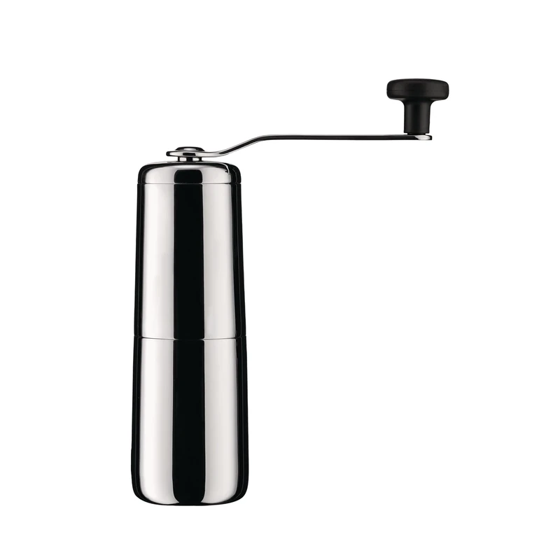 Alessi Slow Coffee KT01 Design Coffee Grinder 18/10 Stainless Steel with Thermoplastic Resin Knob