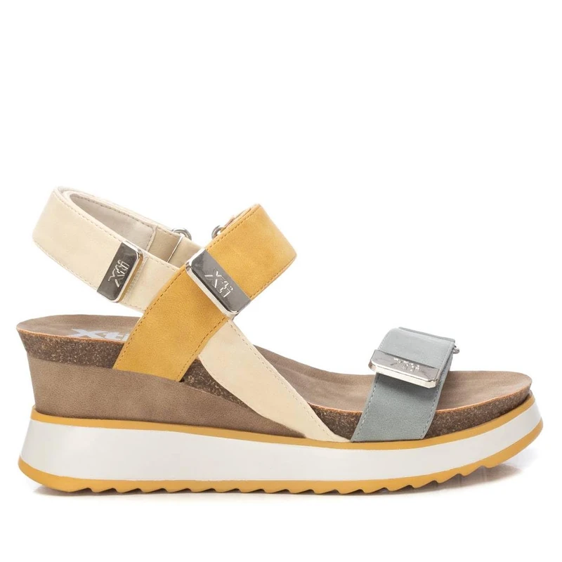 XTI Women's 14282201 Wedge Sandals, Yellow 34, 7 UK