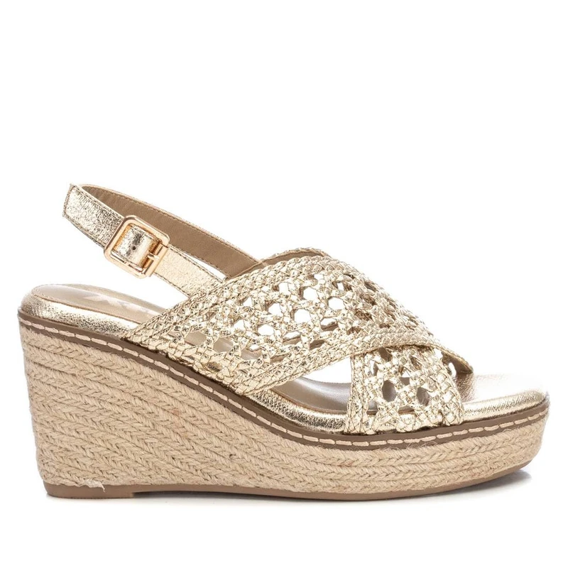 XTI Women's 14274601 Wedge Sandal, Gold, 5 UK