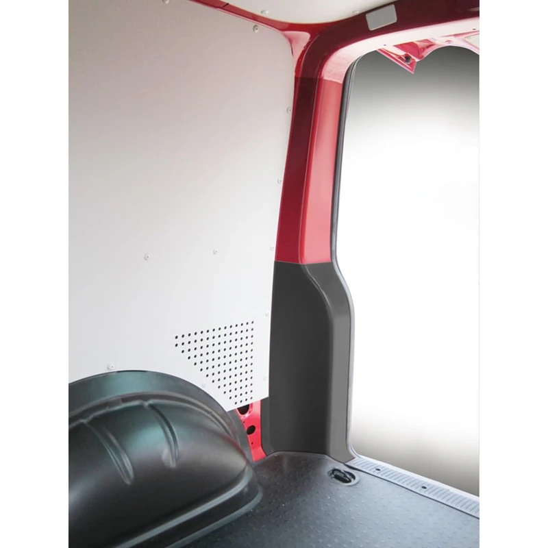 RGM Inner Rear Door Pillar Guards for Volkswagen T5/T6/T6.1 2003-2022 - Lower Section - Black (ABS) - Image 1