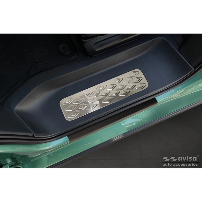 Avisa Inox door sill protectors compatible with Volkswagen ID.Buzz 2022-2-pieces
