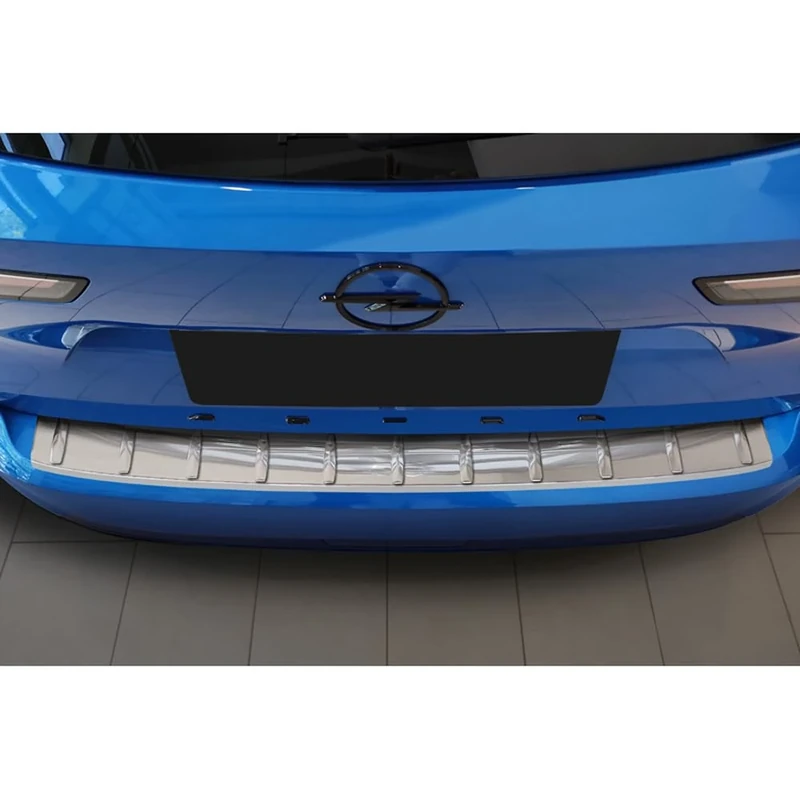 Avisa Stainless Steel Rear bumper protector compatible with Opel Astra L Sportstourer 2022- 'Ribs'
