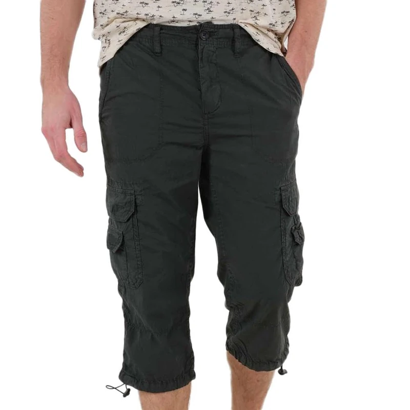 Deeluxe Bermuda Noir Homme River - Men's Trousers