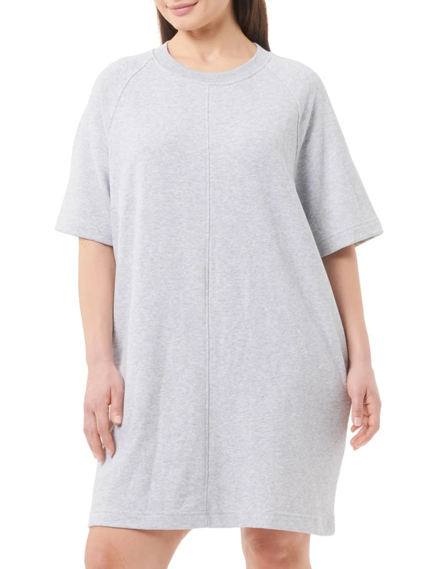 DreiMaster Maritim Women's Sweatshirt Dress, Light Grey (Light Grey Blend), XS
