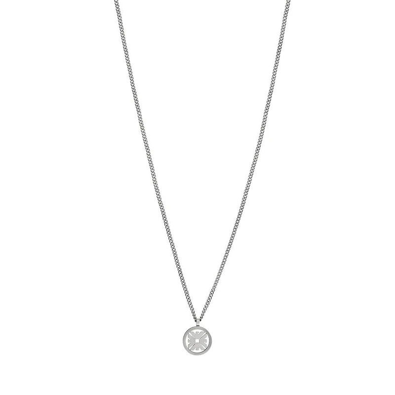 Emporio Armani Men's Stainless Steel with lobster clasp closure Pendant necklace
