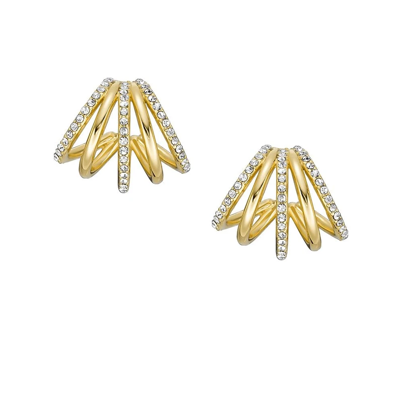 Fossil Women's brass with post/stud closure Earrings
