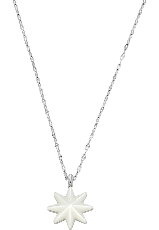 Skagen Women's Stainless Steel or Semi precious with lobster clasp closure Pearl Pendant necklace - Image 1