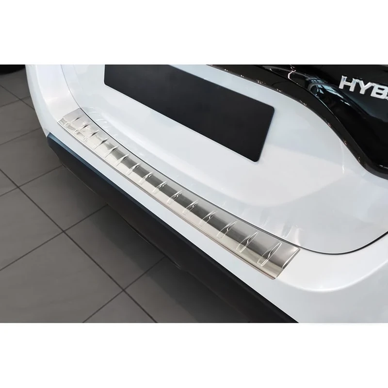 Avisa Stainless Steel Rear bumper protector compatible with Mazda 2 Hybrid 2022- 'Ribs'