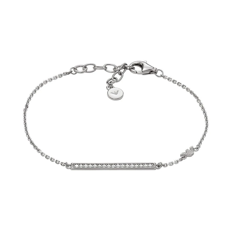 Emporio Armani Women's Sterling Silver with lobster clasp closure bracelet