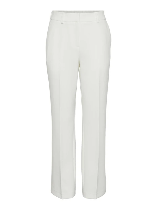 YAS Women's Yaslikka Hw Pants S. Noos Trousers, Star White, L