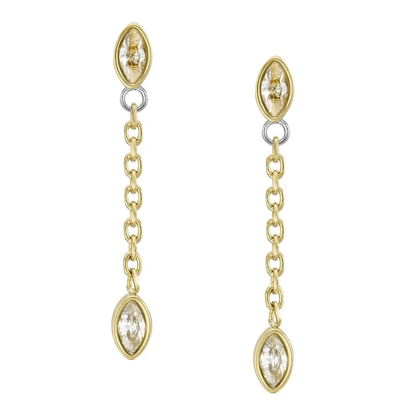 Fossil Women's Gold tone Stainless steel with post/stud closure Earrings