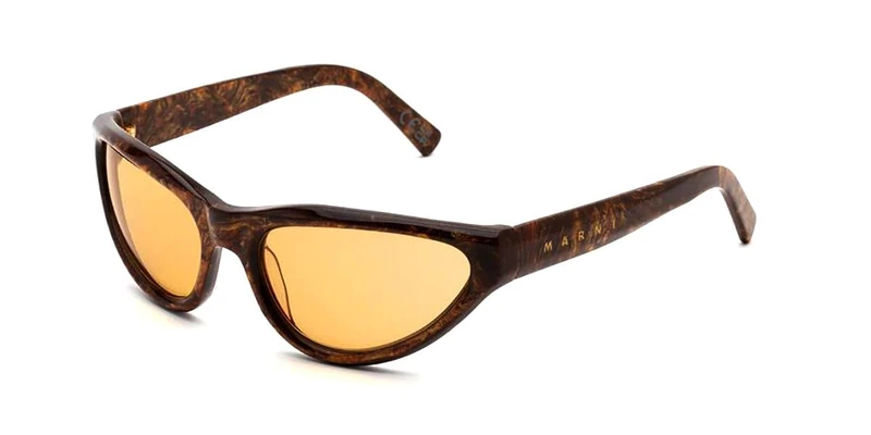 Marni Mavericks Radica Sunglasses - Multicolor Unisex Eyewear
