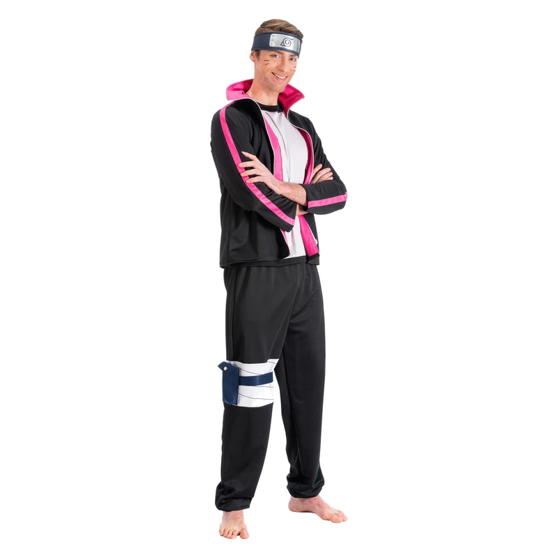 Chaks - Boruto Uzumaki Costume for Men, Official Boruto Outfit, 5 Piece Anime Set for Carnival, Cosplay and Comic Con