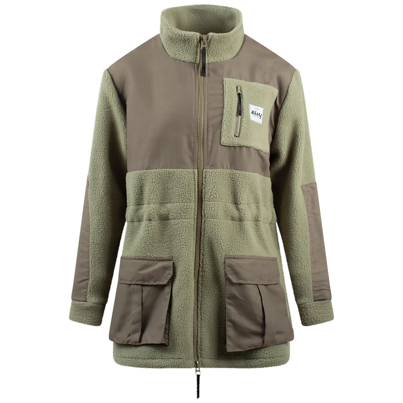 Eivy Women's Field Sherpa Jacket Fleece, Faded Oak, S