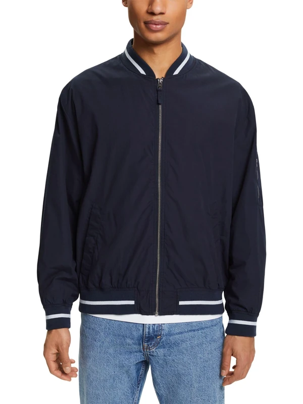 ESPRIT Men's 044ee2g305 Jacket, Navy, XS