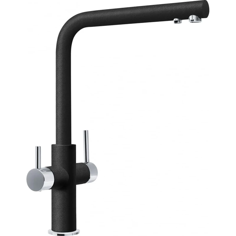 Set of Kitchen Sink tap with a Fixed spout and Clear Water Filter from Franke Neptune Clear Water - Onyx - 115.0637.660 - Image 1