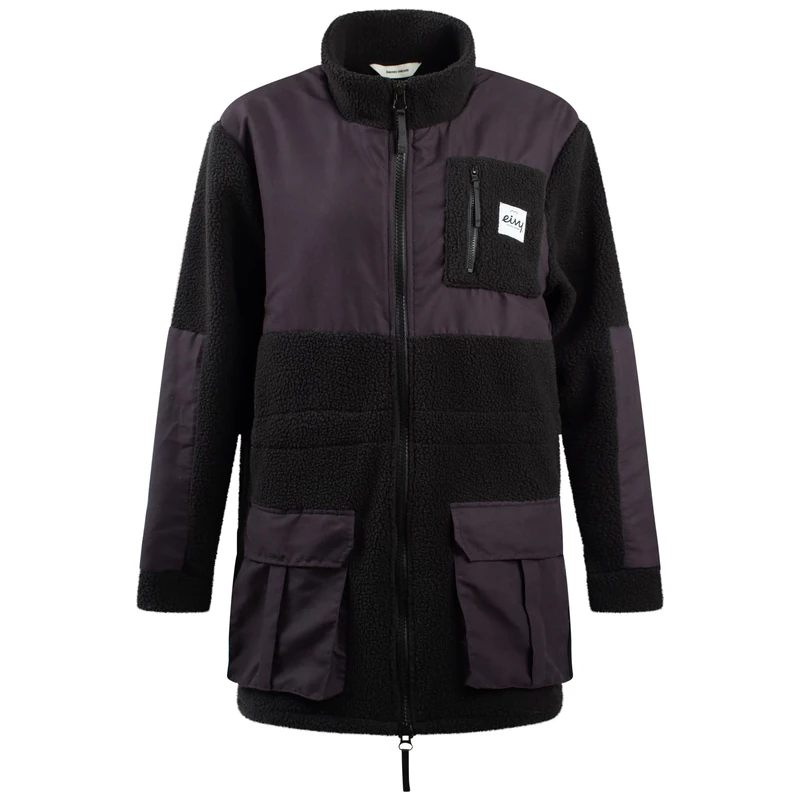 Eivy Women's Field Sherpa Jacket Fleece, Black, XS