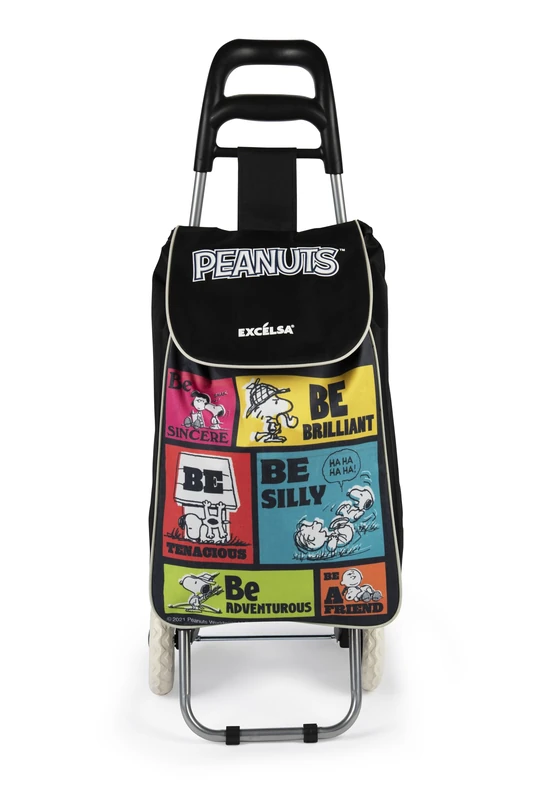 Excelsa Peanuts Be Shopping Trolley 38 L Capacity Removable Water Repellent Bag