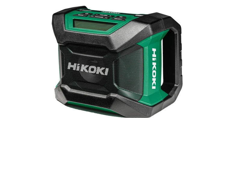 HiKOKI Akku-Baustellenradio UR18DA (Schnurloses Radio, Radiofrequenz: FM/DAB, kann mit Netzadapter oder mit Akku betrieben werden)