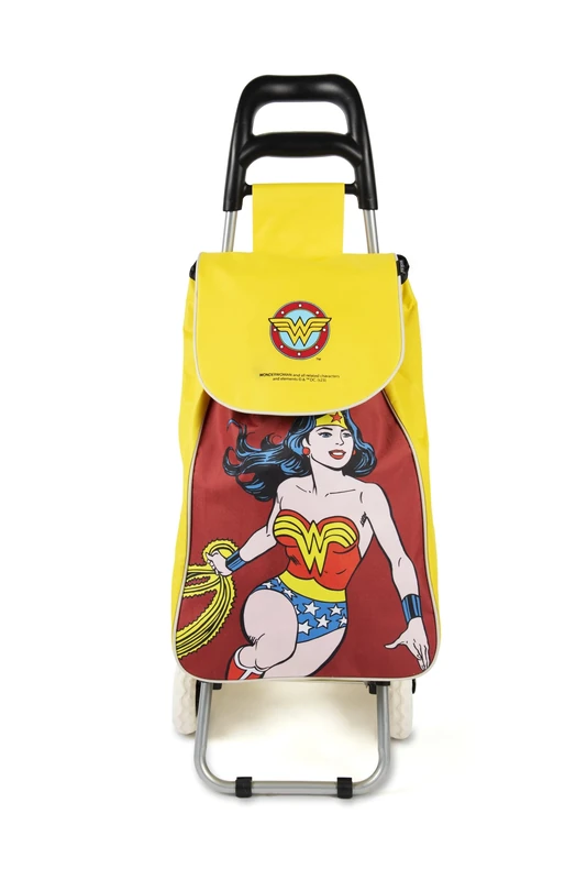 Excelsa Superheroi Shopping Trolley 38 L Capacity Removable Water Repellent Wonder Woman