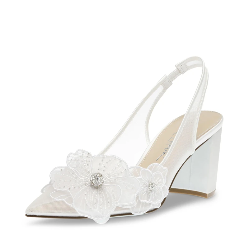 Betsey Johnson Women's Petra Pump, Ivory, 5 UK