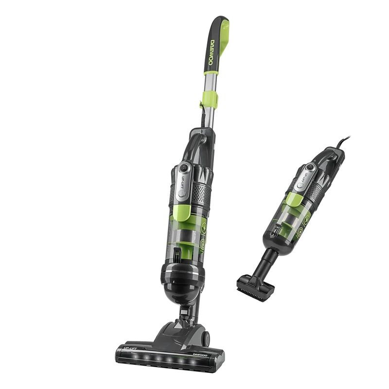Daewoo Tornado Upright Vacuum, Powerful 600W, 7M Cord, Cyclonic Suction, Upright And Handheld, Washable Filter, Large 0.5L Dusk Tank, Crevice, Upholstery, Stair Foot Accessories Included