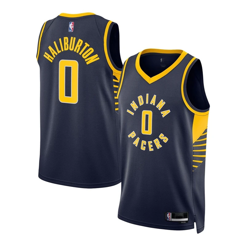Tyrese Haliburton Indiana Pacers NBA Kids Youth 8-20 Navy Icon Edition Swingman Jersey, Navy, 10-12