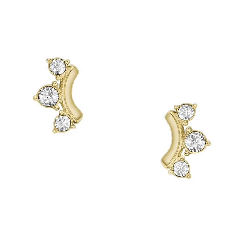 Fossil Women's Gold tone Stainless steel with post/stud closure Earrings