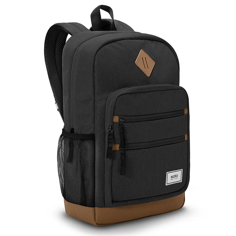 Solo New York Re:Fresh Machine Washable Backpack, Black, Fits up to 15.6" Laptop